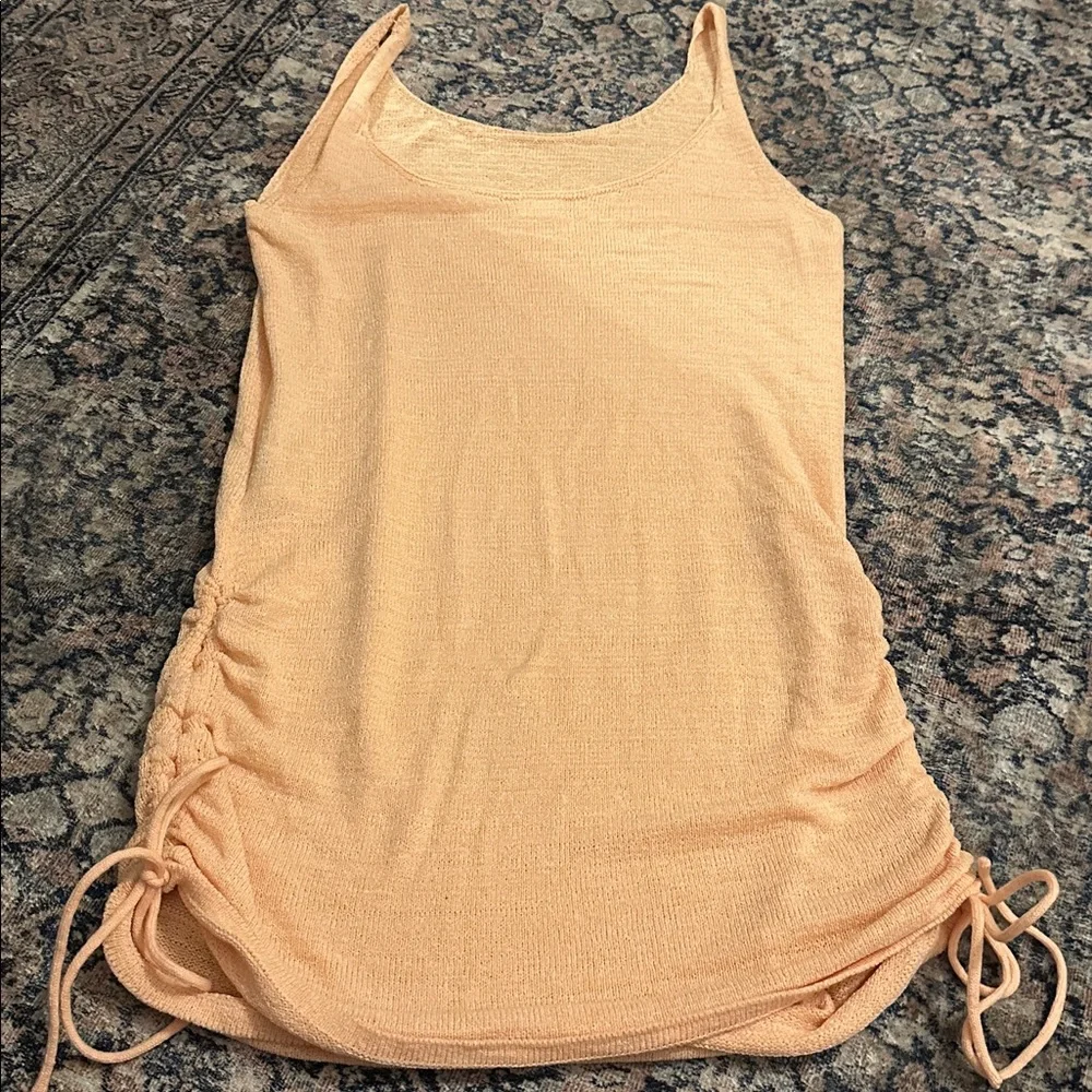 Cotton On Peach Knit Dress/Coverup, L - Picture 8 of 12